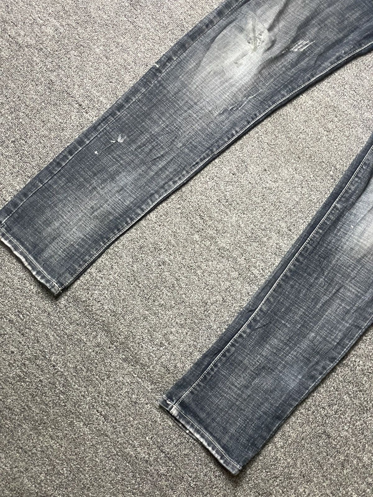 Japanese Brand × Vintage Fashion World x NIU WANG Distressed Denim Jeans (112) Size US 31 - 2 Thumbnail