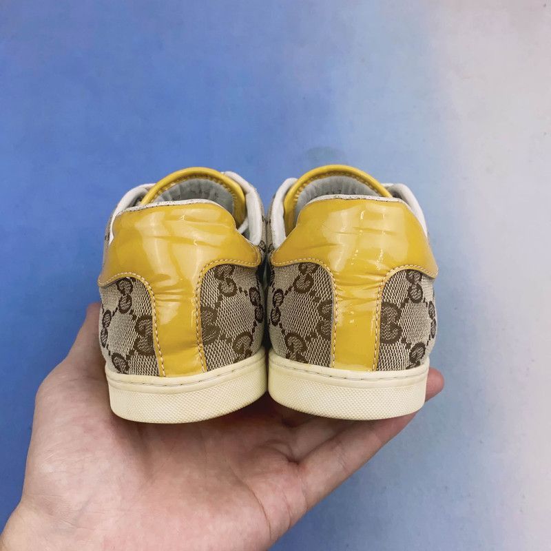 Gucci Gucci Brown and Yellow Casual Sneakers Size US 6.5 / EU 39-40 - 3 Thumbnail