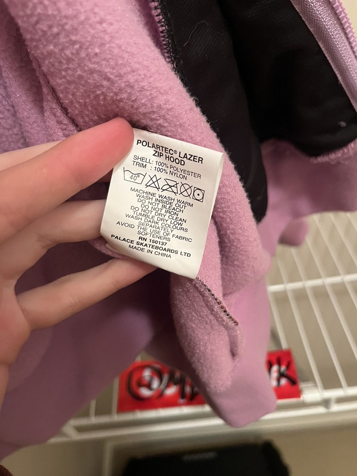 Palace Palace Polartec Hooded Zip Up Jacket Lilac Large Size US L / EU 52-54 / 3 - 6 Thumbnail