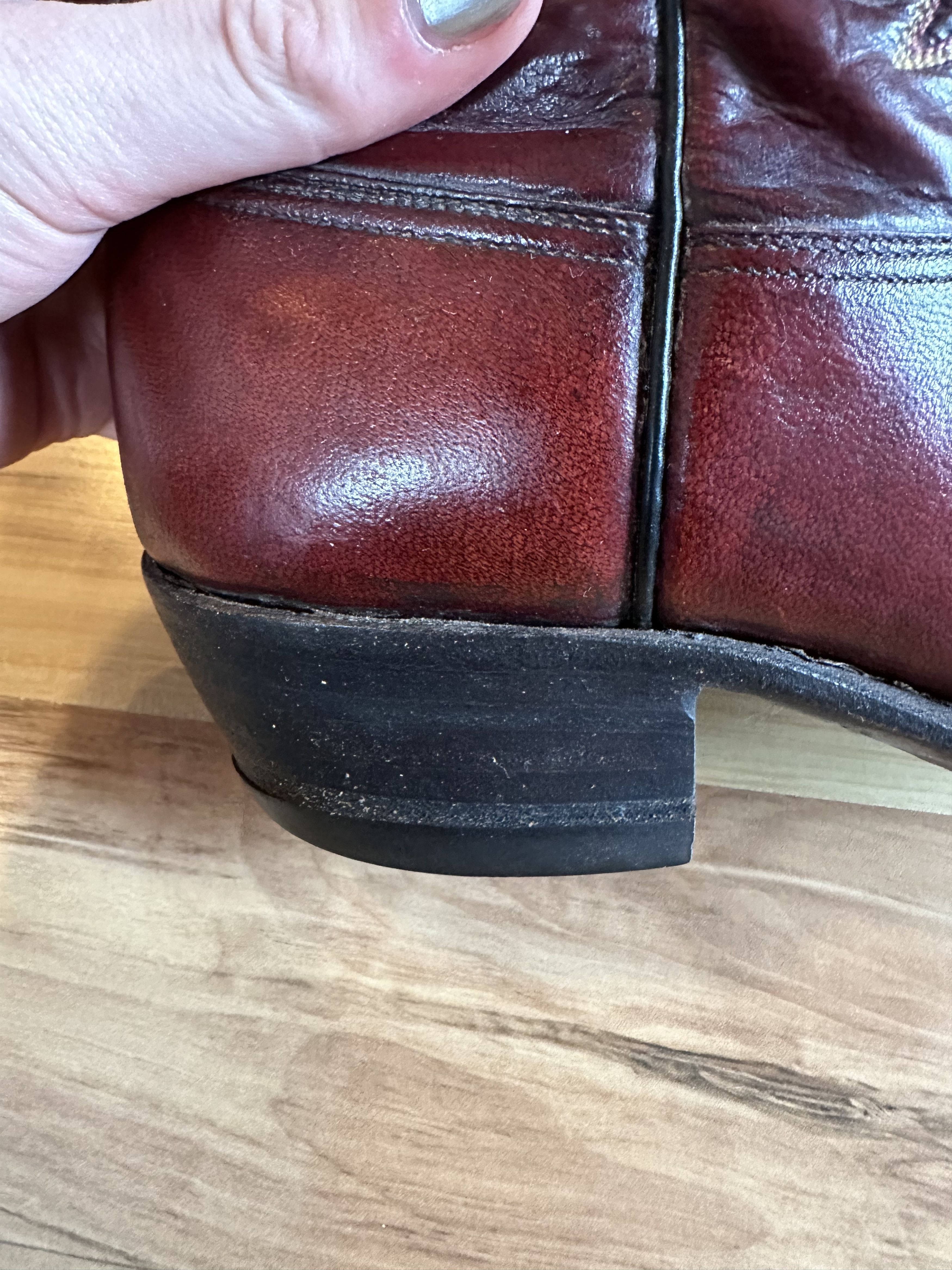 Vintage Vintage Cherry Red Cowboy Boots Size US 8.5 / EU 41-42 - 4 Thumbnail