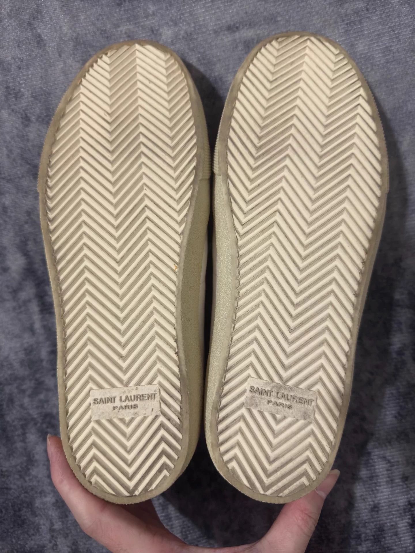 Saint Laurent Paris SLP 16ss Canvas Distressed Yeah Baby Embroidery Skate Shoes Size US 7 / EU 40 - 7 Thumbnail