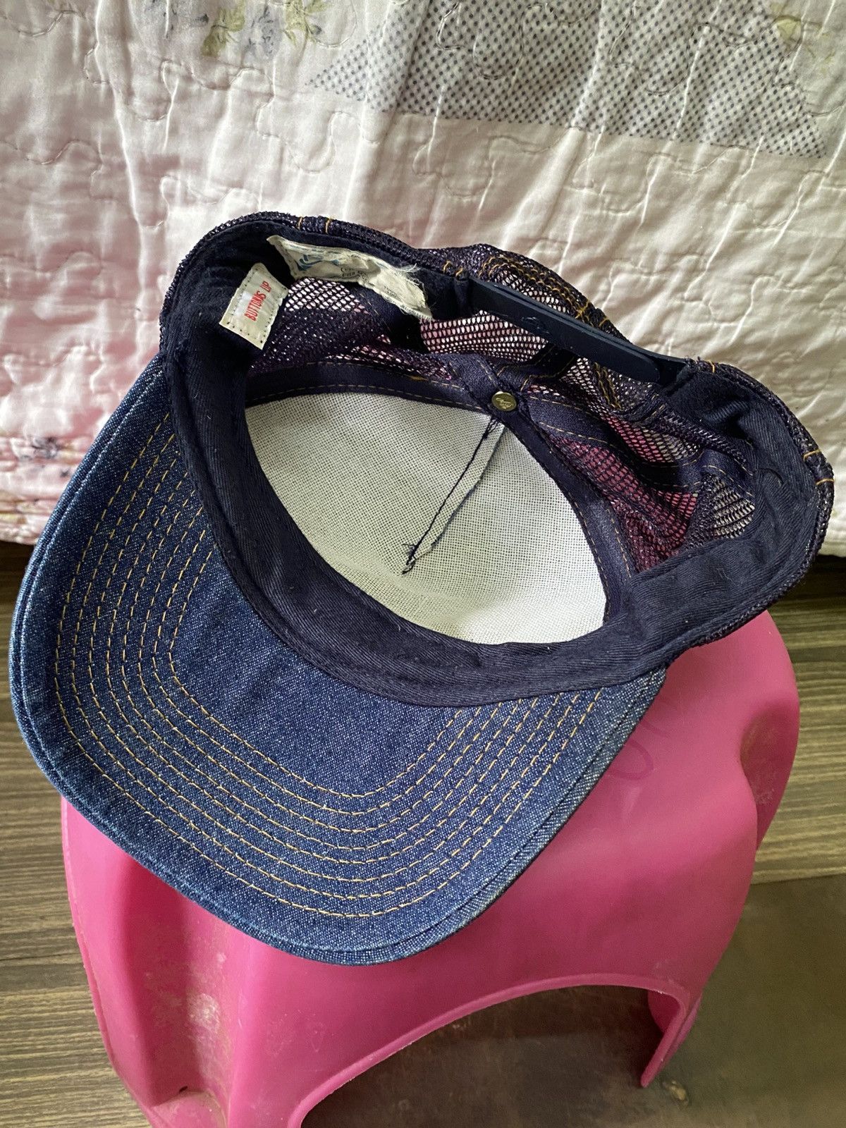 Japanese Brand Art Of Anarchy Denim Mesh Cap Size ONE SIZE - 4 Thumbnail