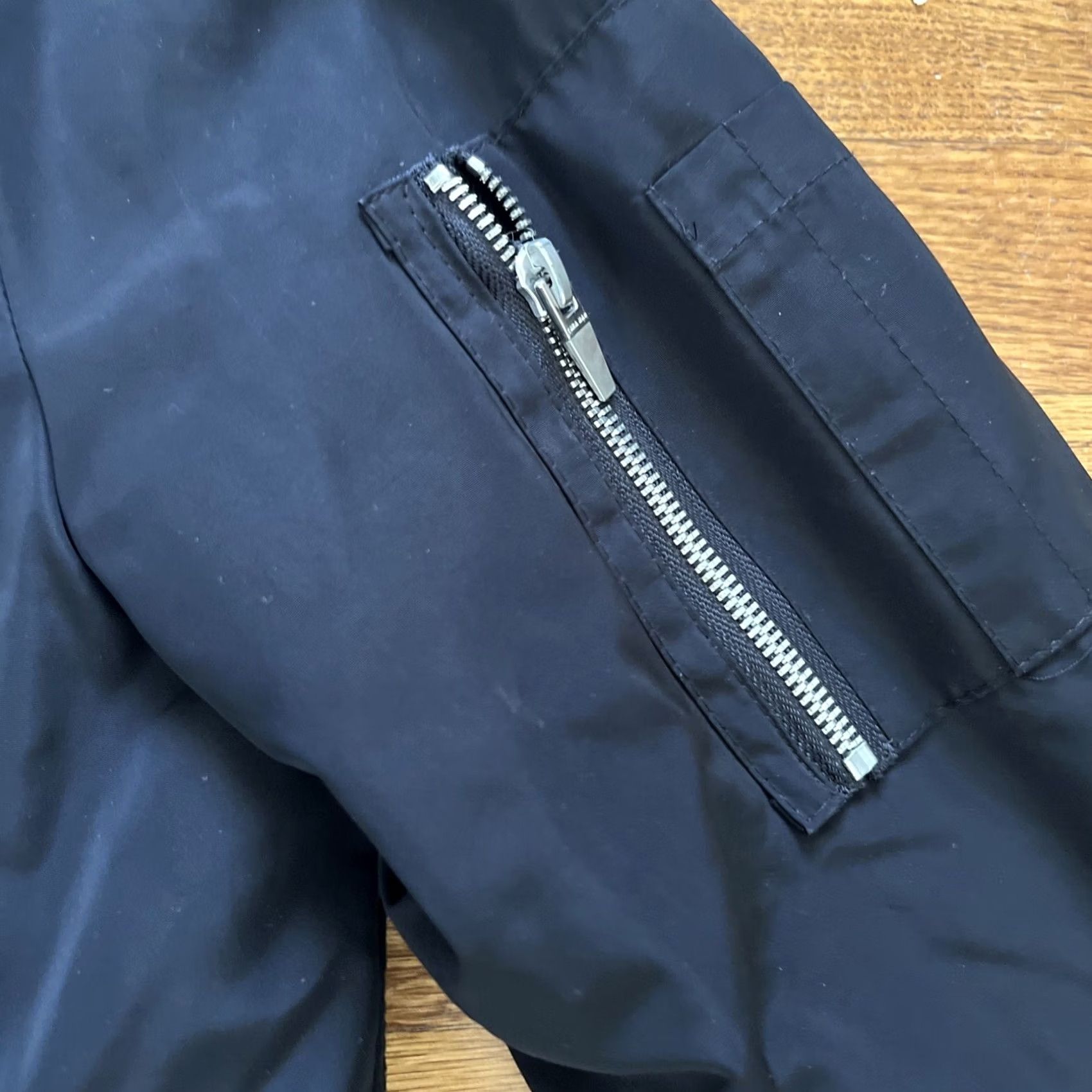Zara ZARA Bomber Jacket Size L Unisex Adults Black Polyester Regular Jacket Size L / US 10 / IT 46 - 5 Thumbnail