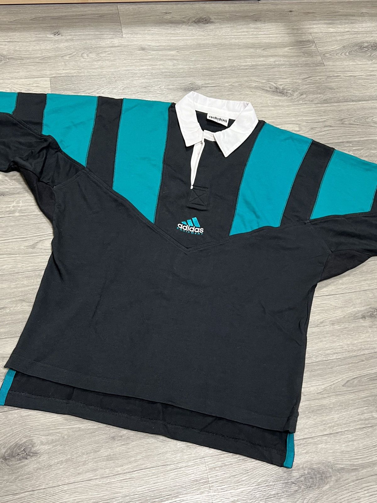 Vintage Adidas equipment vintage men’s long sleeve polo Size US S / EU 44-46 / 1 - 2 Thumbnail