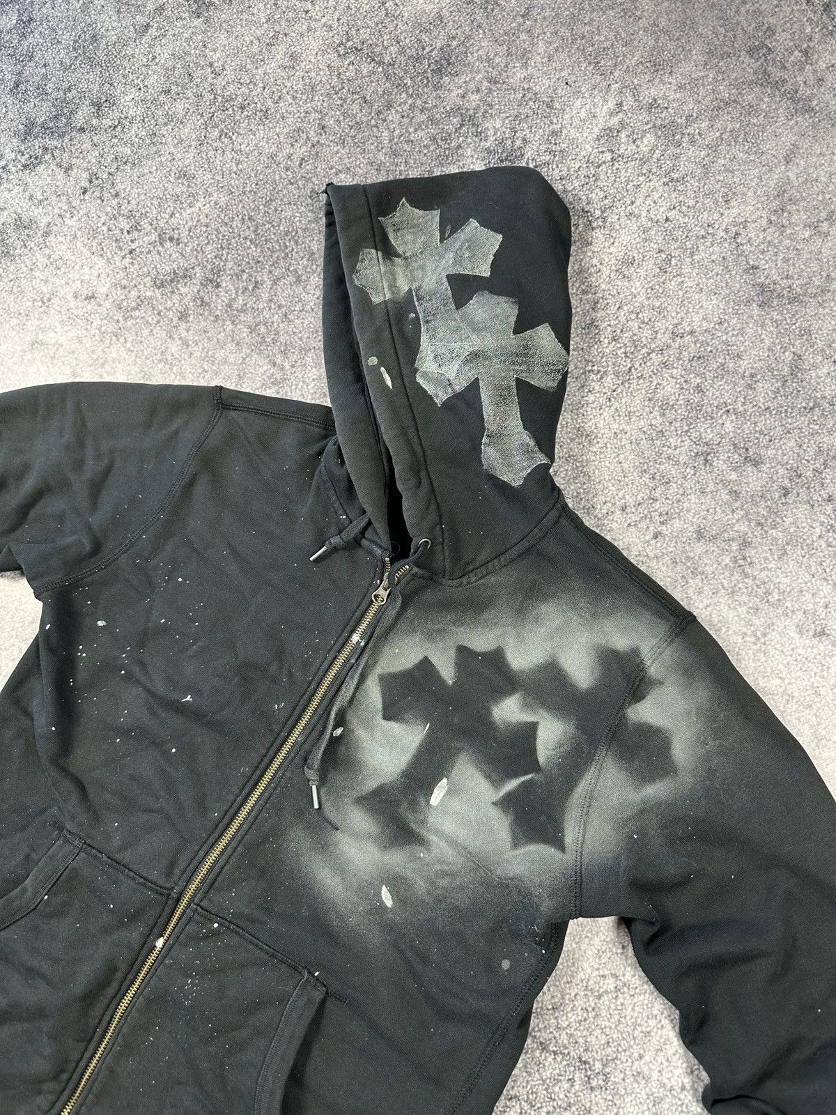 Designer Y2K Avant Garde Cross Zip Up Hoodie Streetwear Rare Custom Size US M / EU 48-50 / 2 - 2 Thumbnail