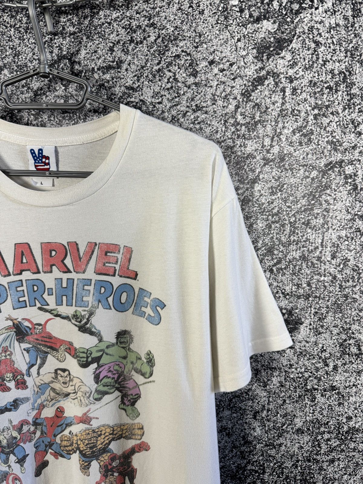 Marvel Comics Marvel Super-Heroes Vintage Tee Big Logo Made in USA Size L Size US L / EU 52-54 / 3 - 2 Thumbnail