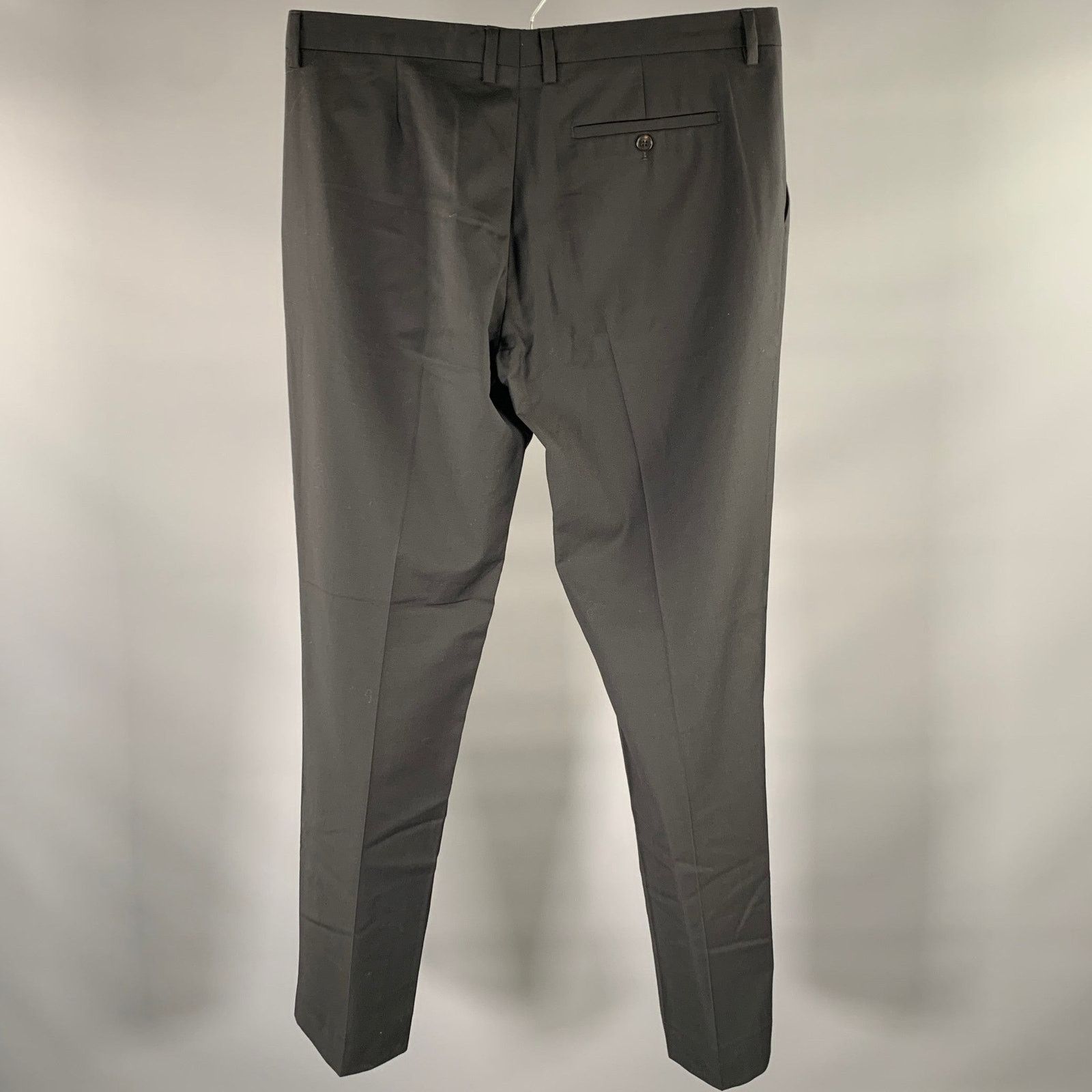 Maison Margiela Size 36 Black Heather Wool Straight Dress Pants Size US 36 / EU 52 - 2 Thumbnail