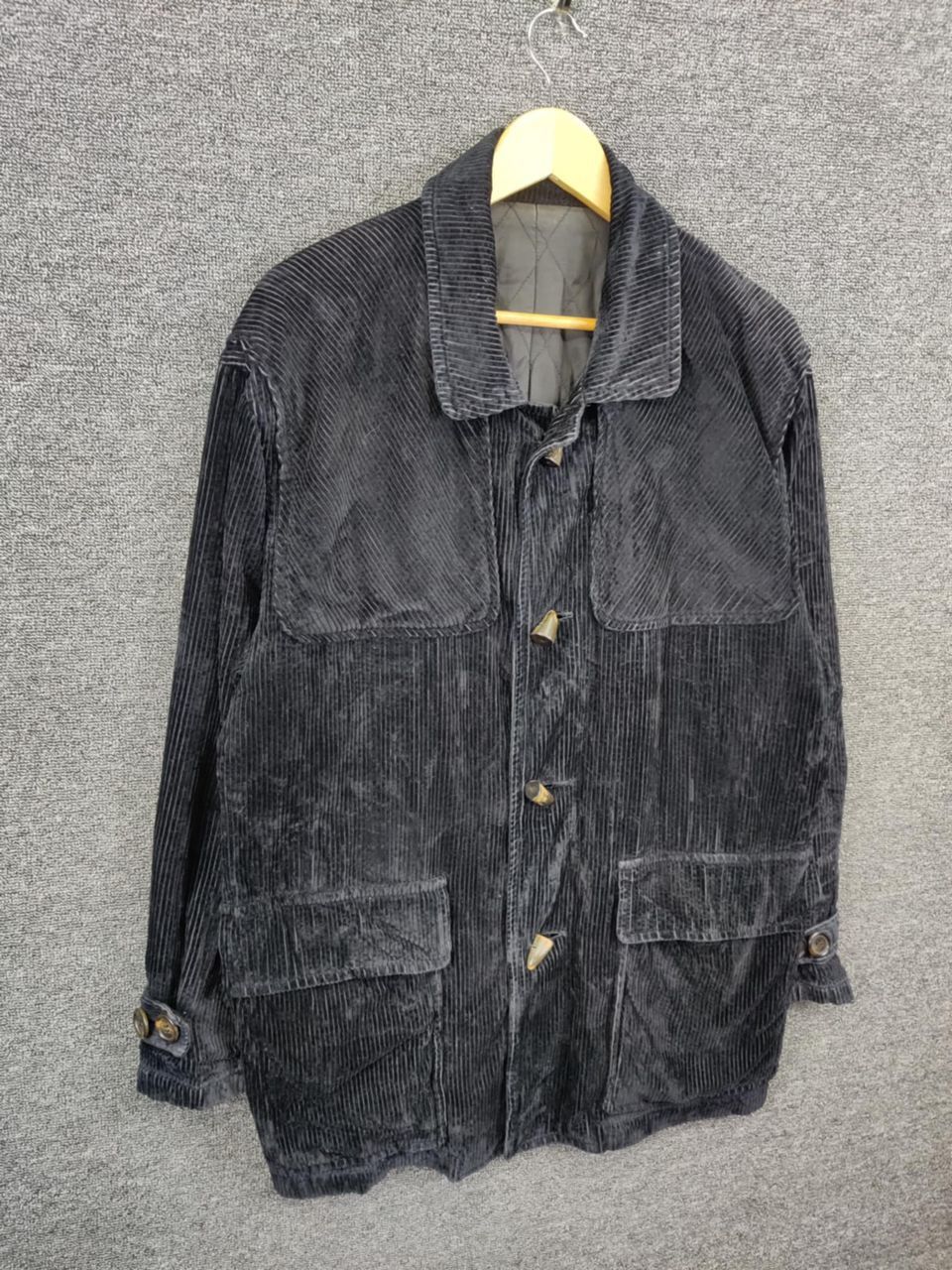 Kansai Yamamoto Vintage Kansai Man Velvet Corduroy Duffle Jacket Size US L / EU 52-54 / 3 - 5 Thumbnail