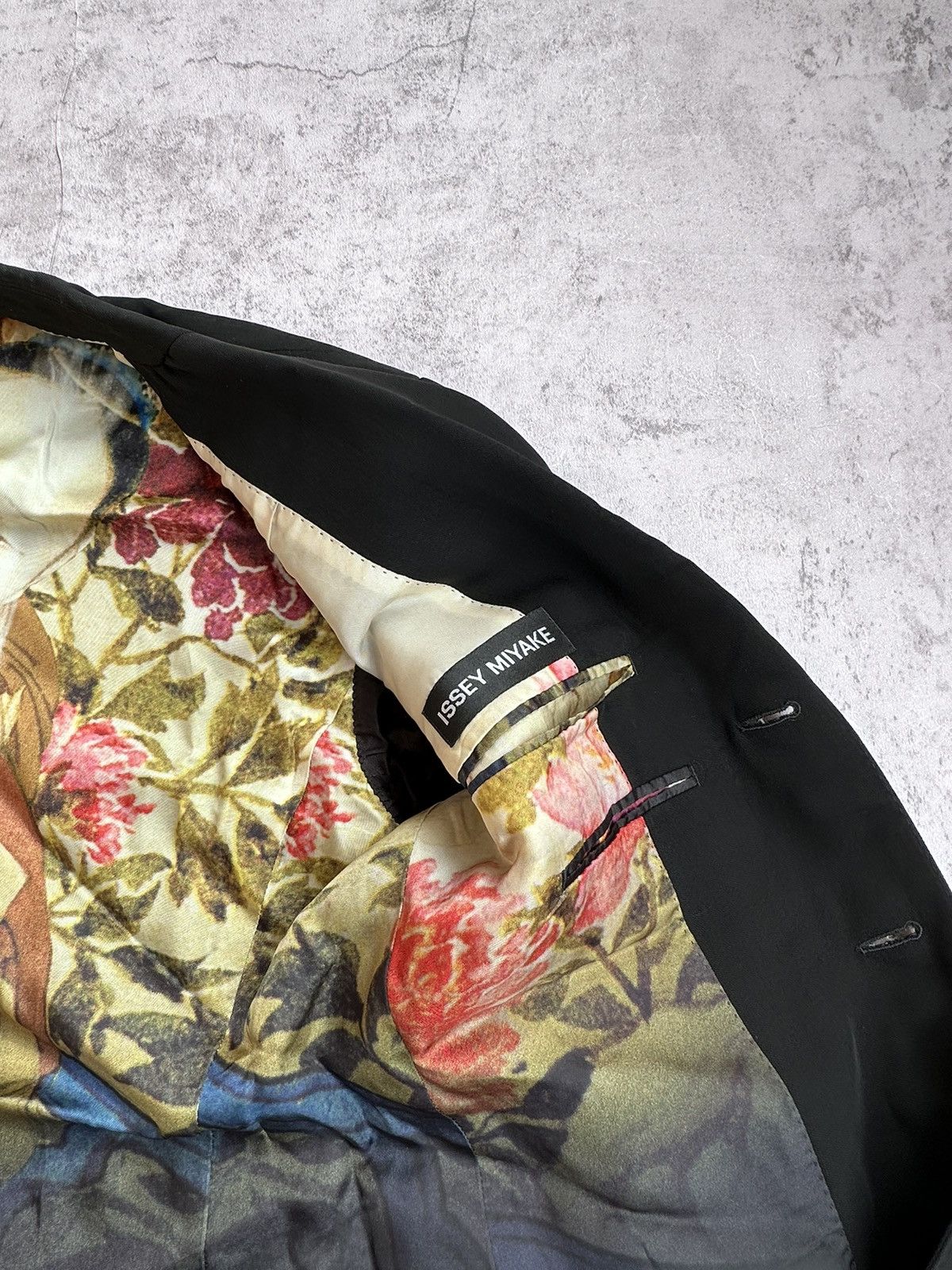 Issey Miyake Issey Miyake Printed Wool Suit Jacket Size US L / EU 52-54 / 3 - 4 Thumbnail