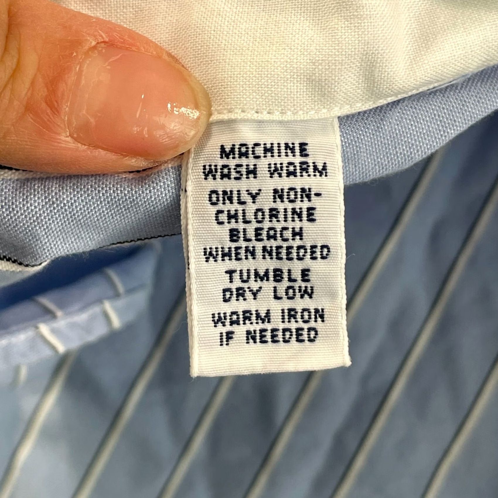 Polo Ralph Lauren Polo Ralph Lauren Classic Fit Shirt Men Large Blue Striped Pony Preppy Office Size US L / EU 52-54 / 3 - 8 Thumbnail
