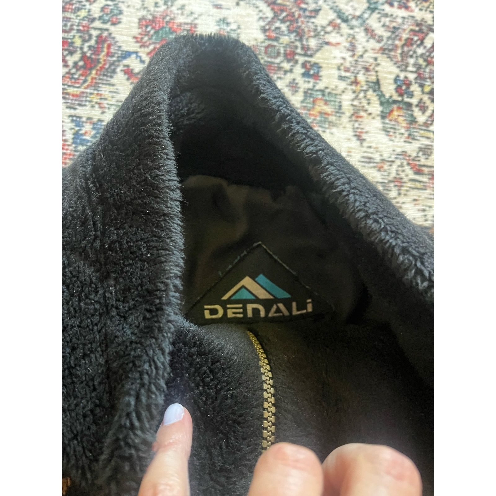 Vintage Vintage Denali Women's Full Zip Fleece Jacket Black/Brown Size XL / US 12-14 / IT 48-50 - 2 Thumbnail