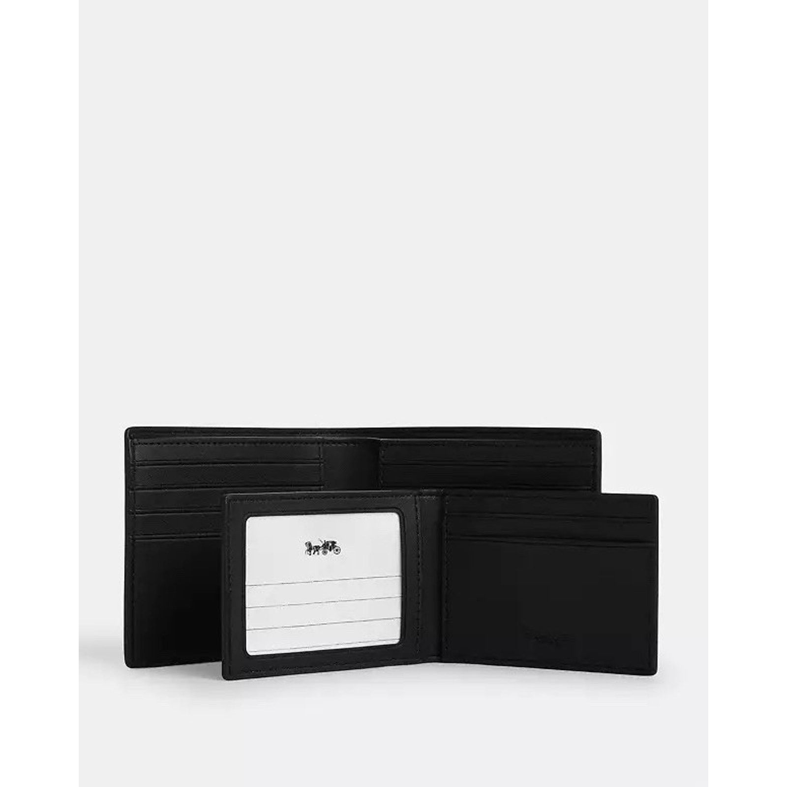 Coach NWT Coach Men's 3-In-1 Wallet Canvas cw380 Chalk & Black Size ONE SIZE - 8 Thumbnail
