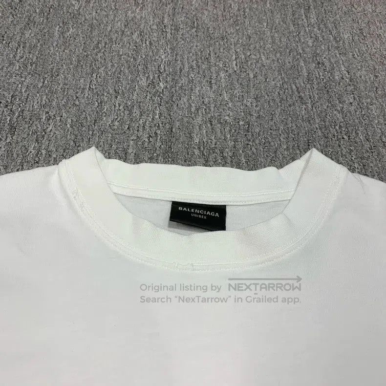 Balenciaga Balenciaga White Distressed Logo T-shirt. Size US XXS / EU 40 - 6 Thumbnail