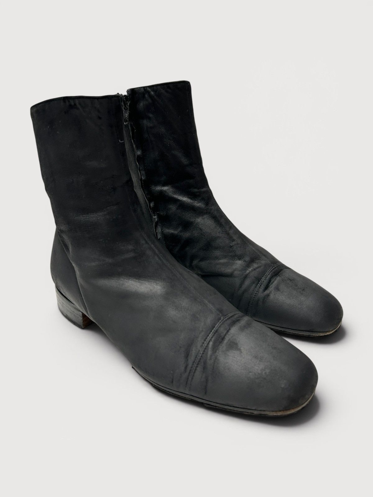 Jil Sander FW2003 Side Zip Horse Leather Boots Size US 8 / EU 41 - 1 Thumbnail