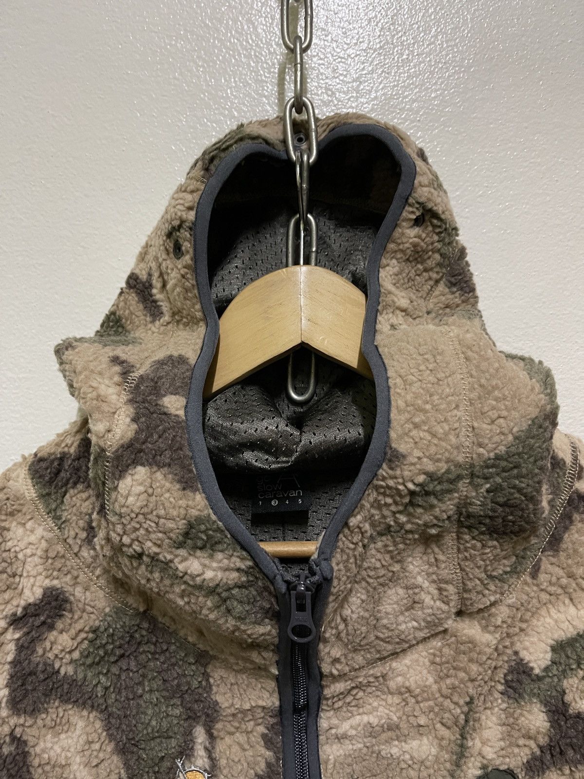 Japanese Brand × go slow caravan Go Slow Caravan Fleece Camouflage Hoodie Zipper Jacket Size US M / EU 48-50 / 2 - 4 Thumbnail
