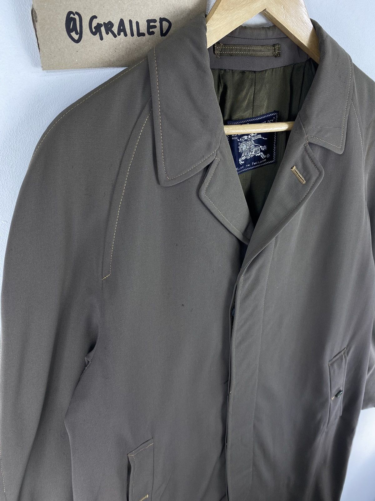 Burberry Vintage 80’s Burberrys England Trench Coat Jacket Size US M / EU 48-50 / 2 - 2 Thumbnail