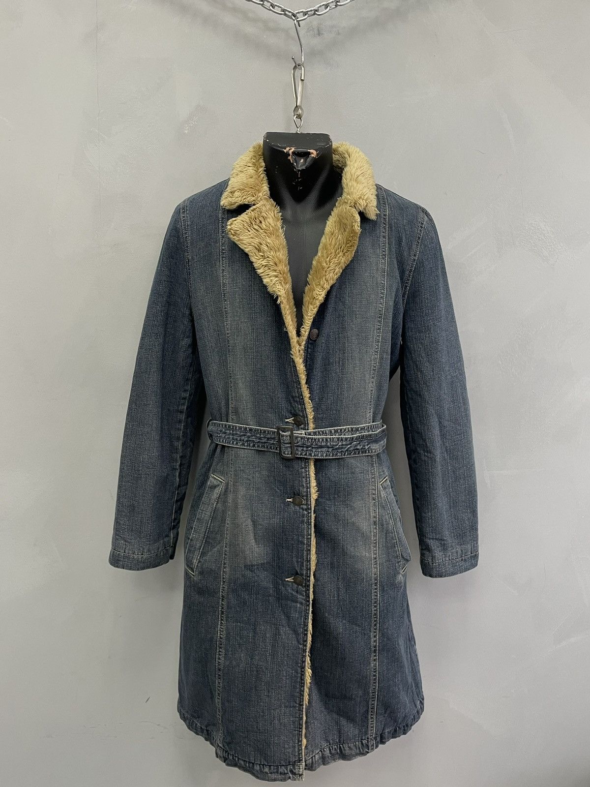 Hysteric Glamour Hysteric glamour long denim fur coat hype straight fit 00s Size US M / EU 48-50 / 2 - 13 Thumbnail