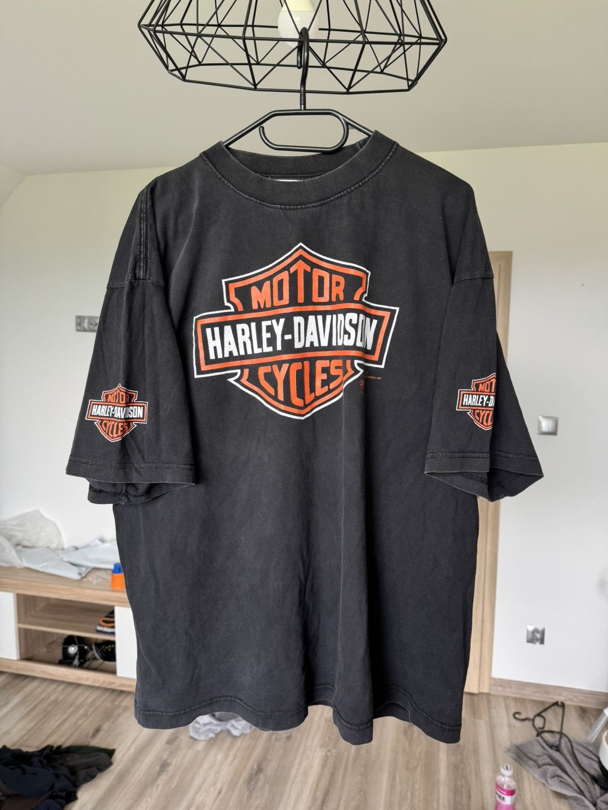 Harley Davidson 1987 Harley Davidson Vintage Tee Holoubek Choppers 90s 3D Size US XL / EU 56 / 4 - 2 Thumbnail