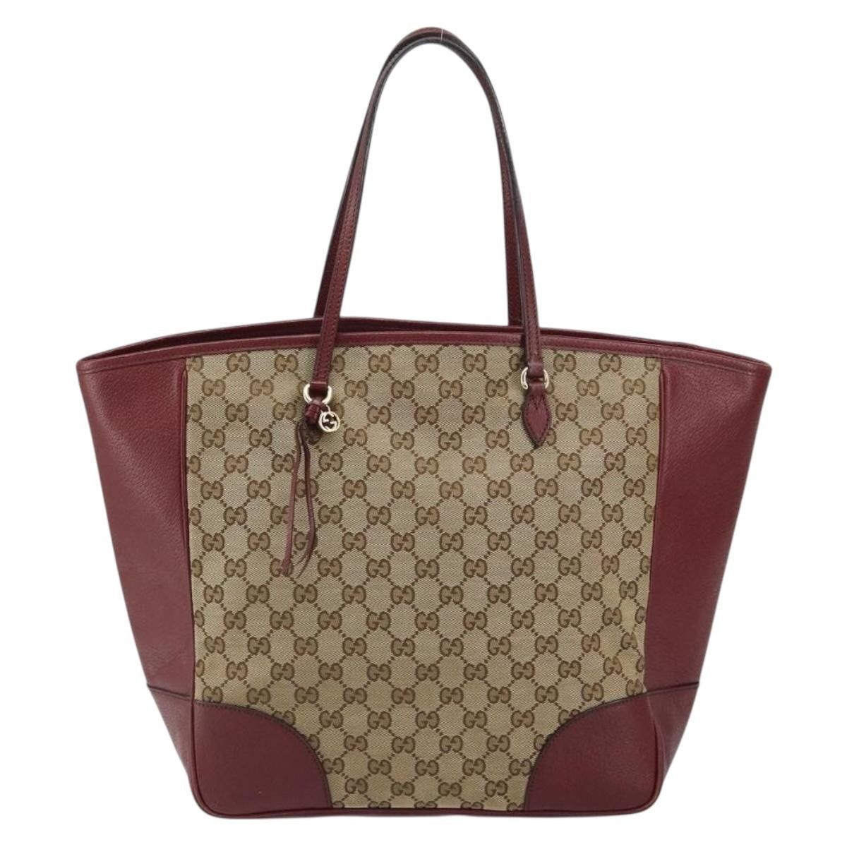 Gucci Gucci Bree Tote GG Canvas with Leather Size ONE SIZE - 1 Thumbnail
