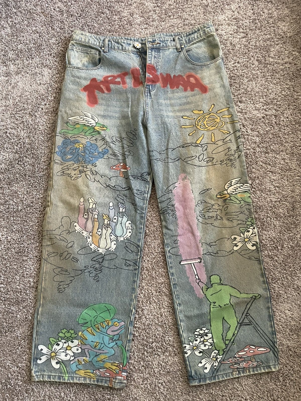ART IS WAR PAINTER PANTS