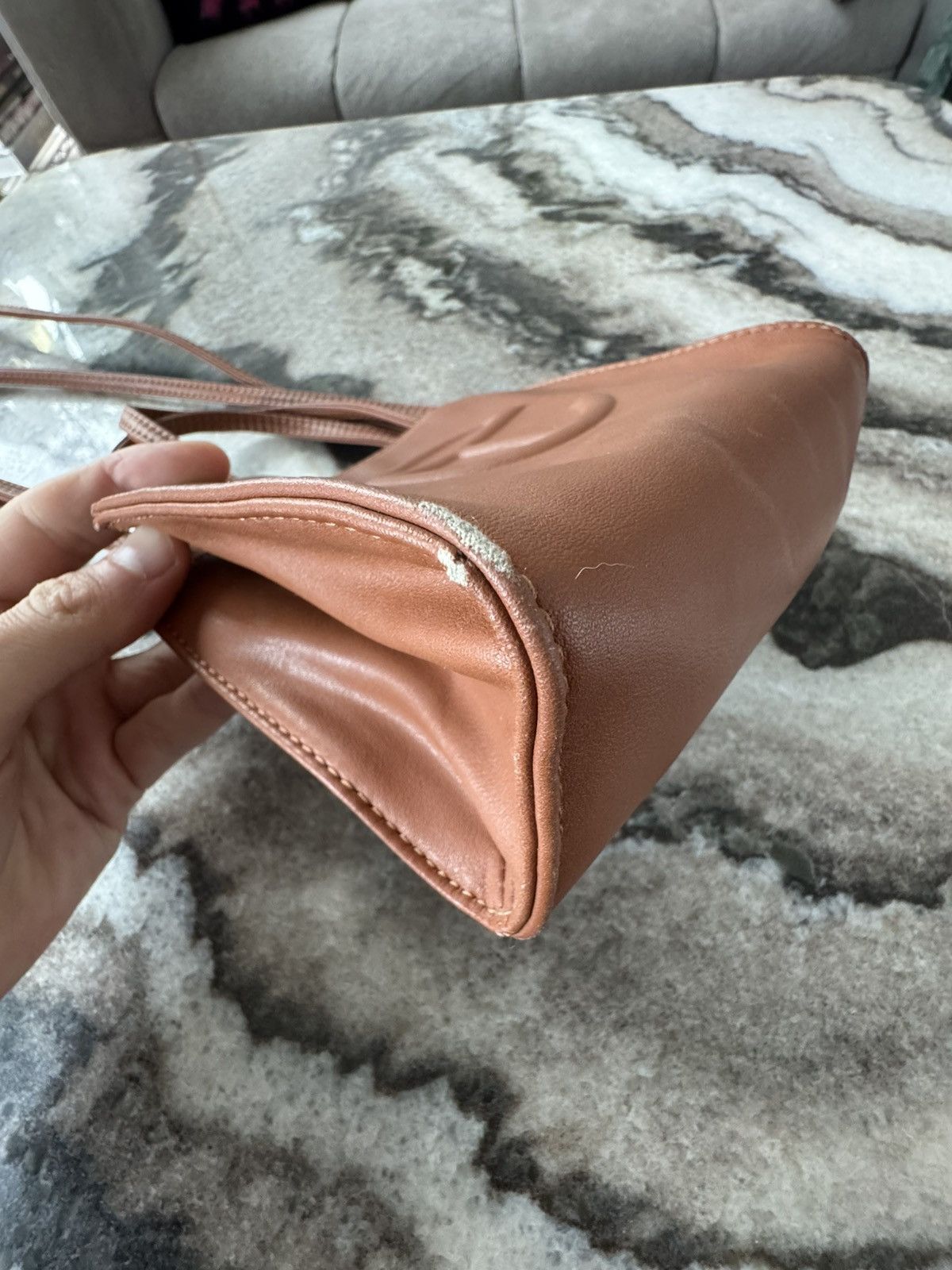 Telfar Telfar bag, small in camel brown Size ONE SIZE - 4 Thumbnail