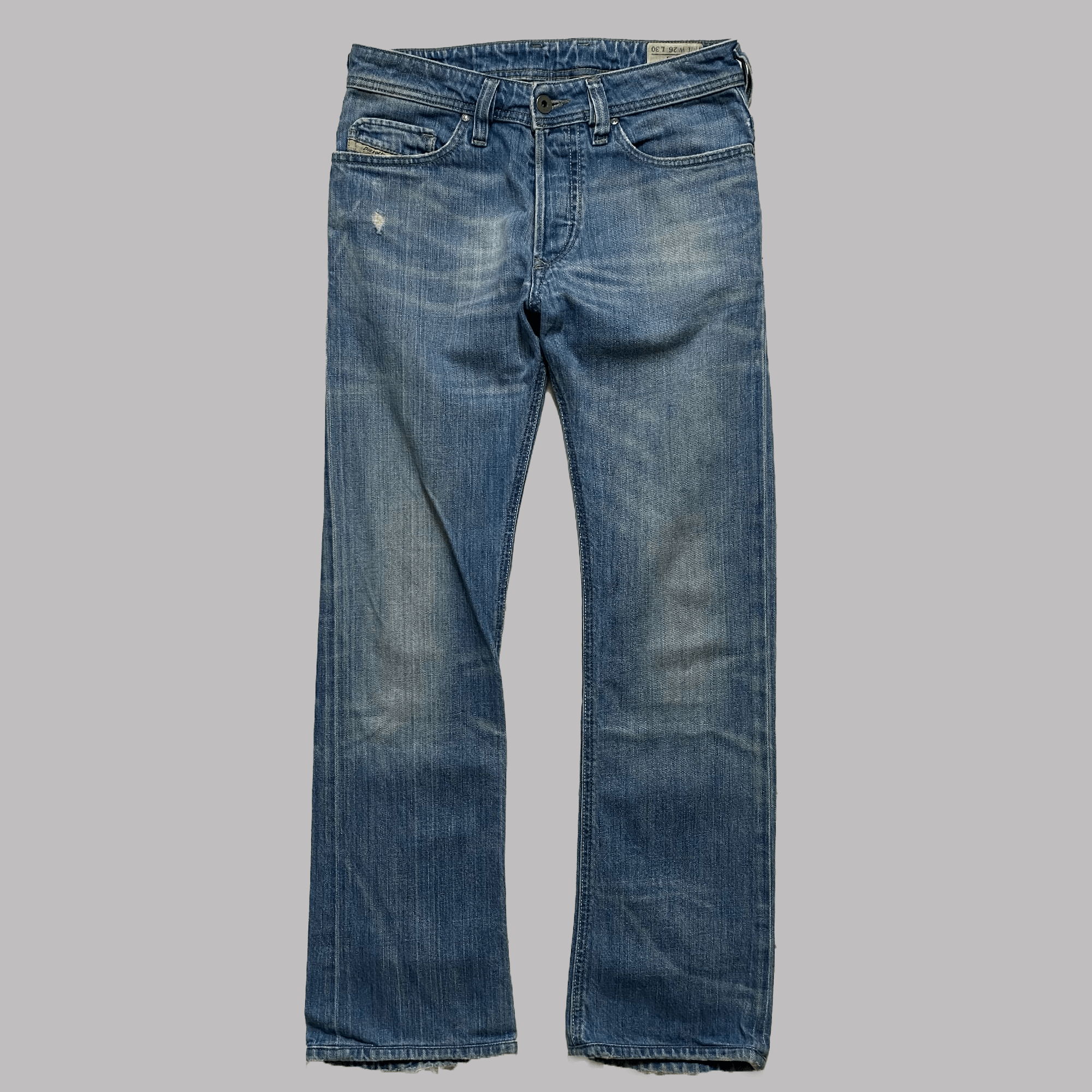 Diesel Diesel Back Stitching Faded Blue Denim Jeans Size 30" / US 8 / IT 44 - 1 Thumbnail