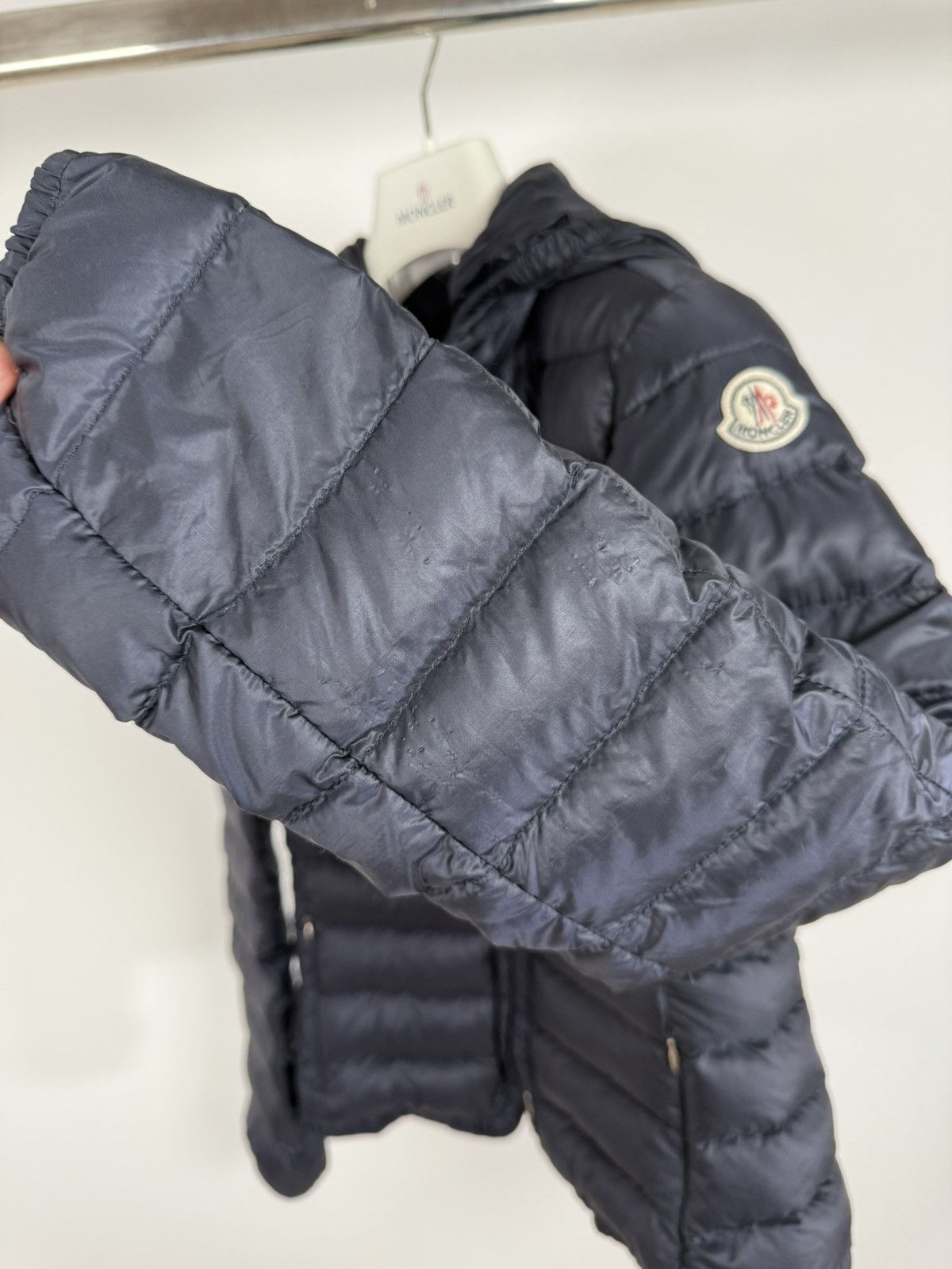 Moncler Moncler Girls Jacket Mayotte Size 14 Years Navy Blue Size XXS / US 00 / IT 34 - 5 Thumbnail