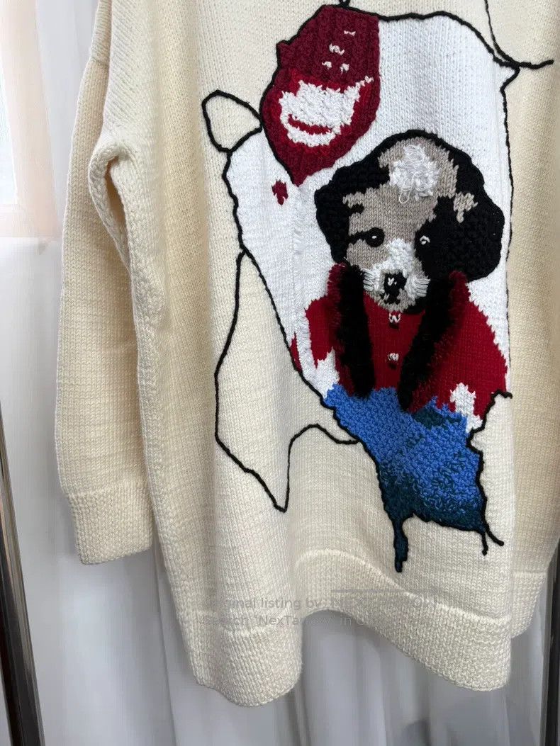 Loewe Loewe Dog jacquard sweater, 95% wool + 5% cotton Size US XS / EU 42 / 0 - 7 Thumbnail