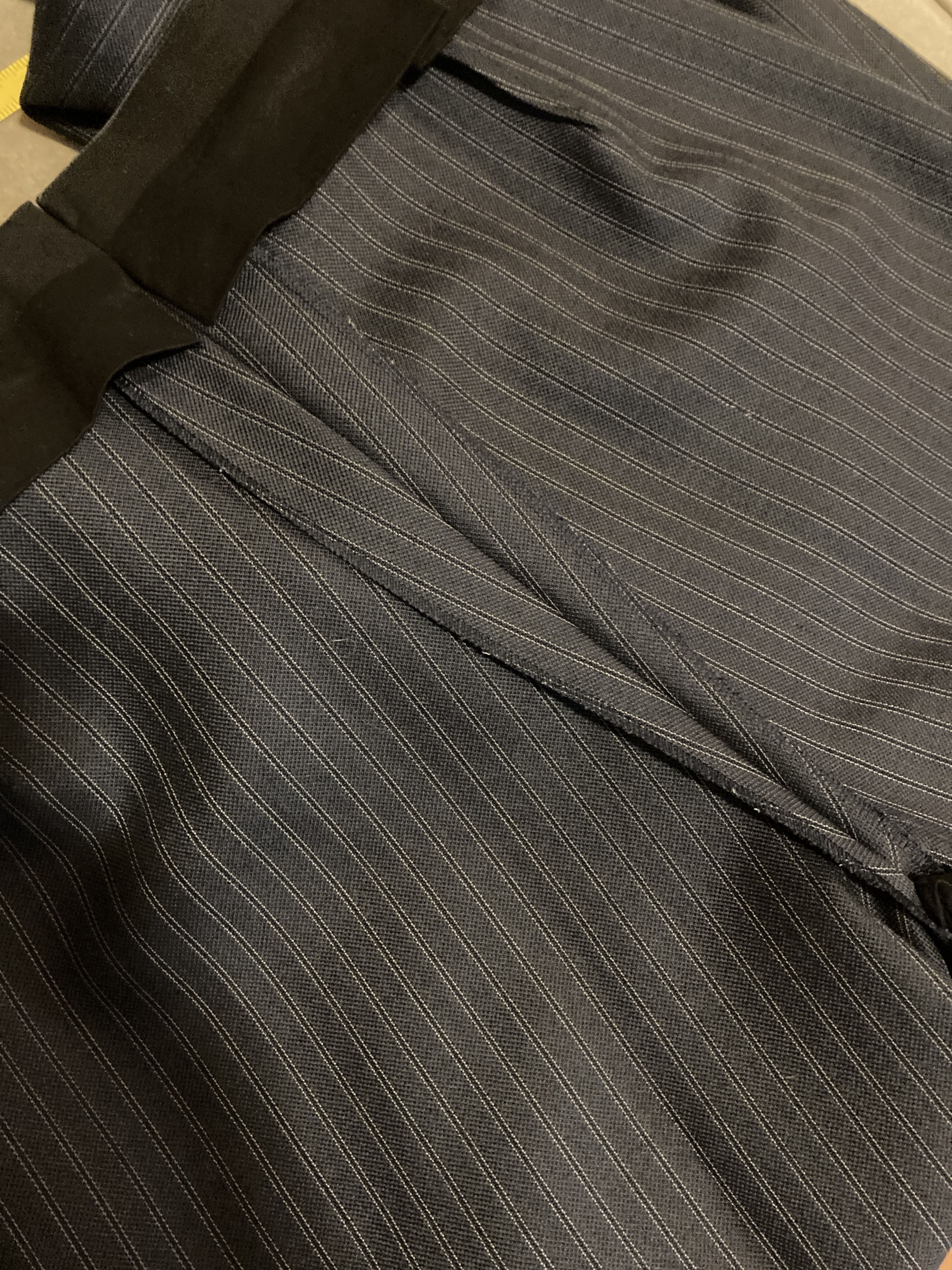 HUSBANDS Husbands Paris - DOUBLE-BREASTED HOPSACK WOOL SUIT Size 38R - 22 Thumbnail