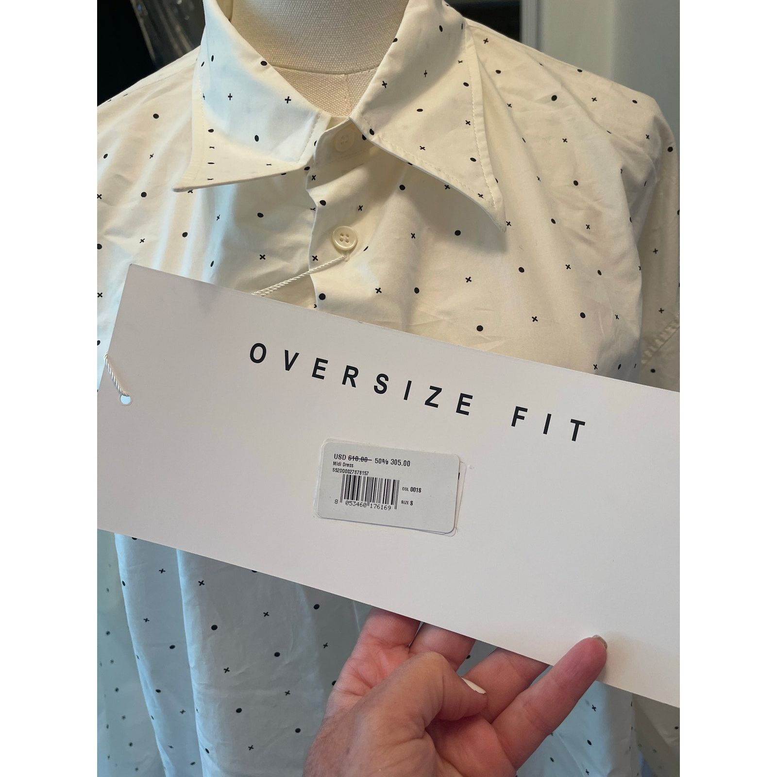 Maison Margiela Maison Margiela MM6 Oversized Dot Shirt Dress NWT Small Size S / US 4 / IT 40 - 12 Thumbnail