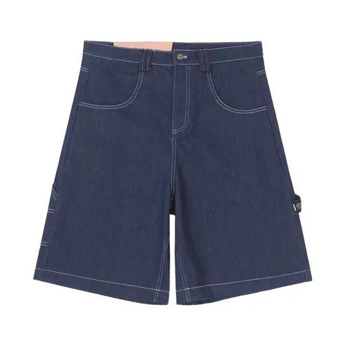 VIBE Men's street style loose casual original color denim shorts Size US 32 / EU 48 - 4 Thumbnail