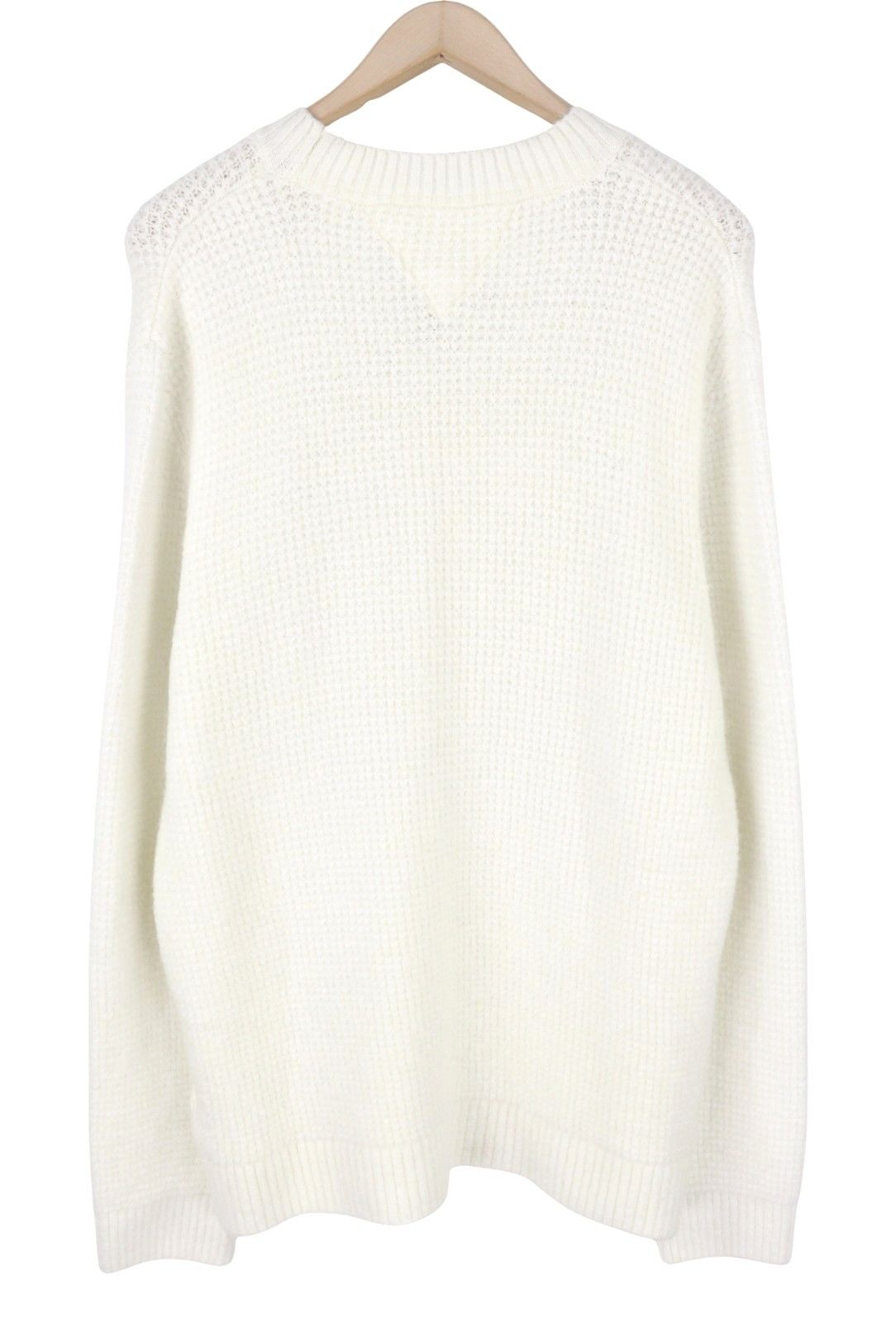 Tommy Hilfiger REQ WAFFLE L Ancient White Crew Jumper 87377 Size US L / EU 52-54 / 3 - 4 Thumbnail
