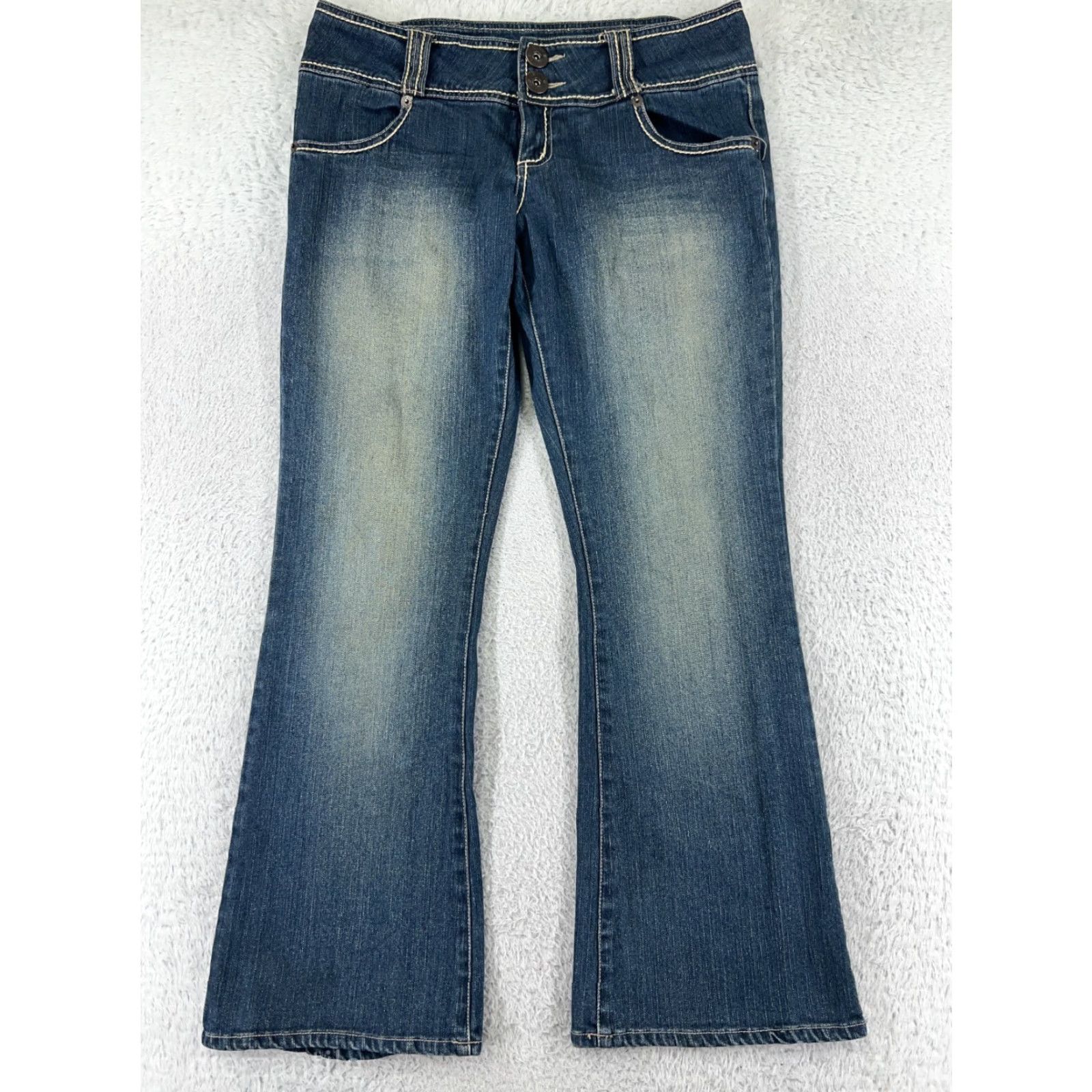 Rocawear Rocawear Jeans Womens 17 Blue Denim Bootcut Regular Fit Medium Wash Classic Western Style Girls Size 38" / US 16 / IT 52 - 2 Thumbnail