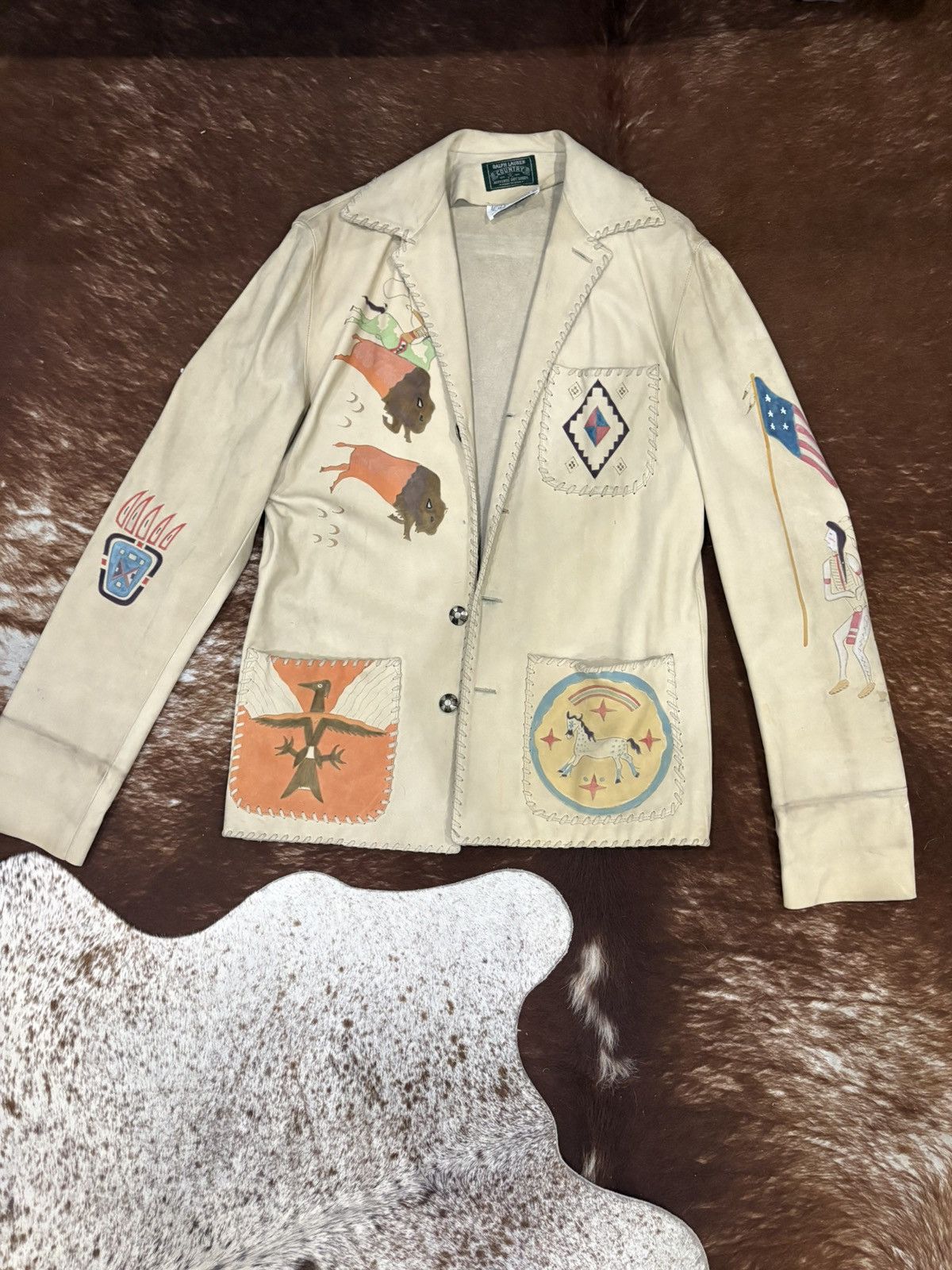 Ralph Lauren Rare Ralph Lauren Country Leather Jacket Size 42R - 1 Thumbnail