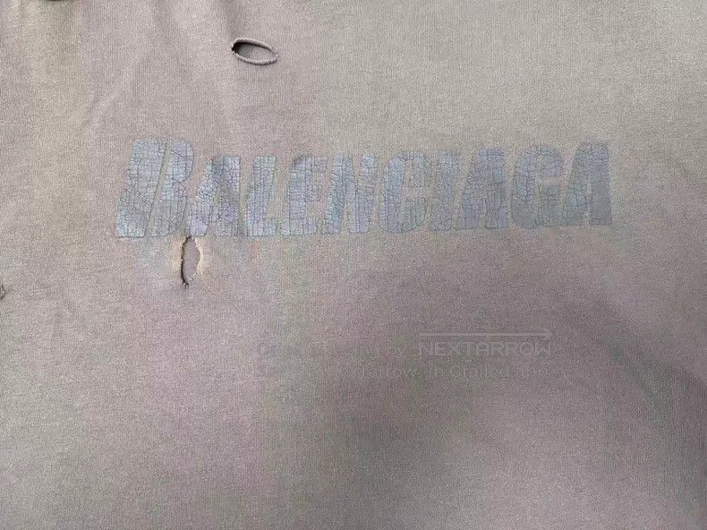 Balenciaga Balenciaga Solid Color Logo Printed Short Sleeve T-Shirt Size L / US 10 / IT 46 - 3 Thumbnail