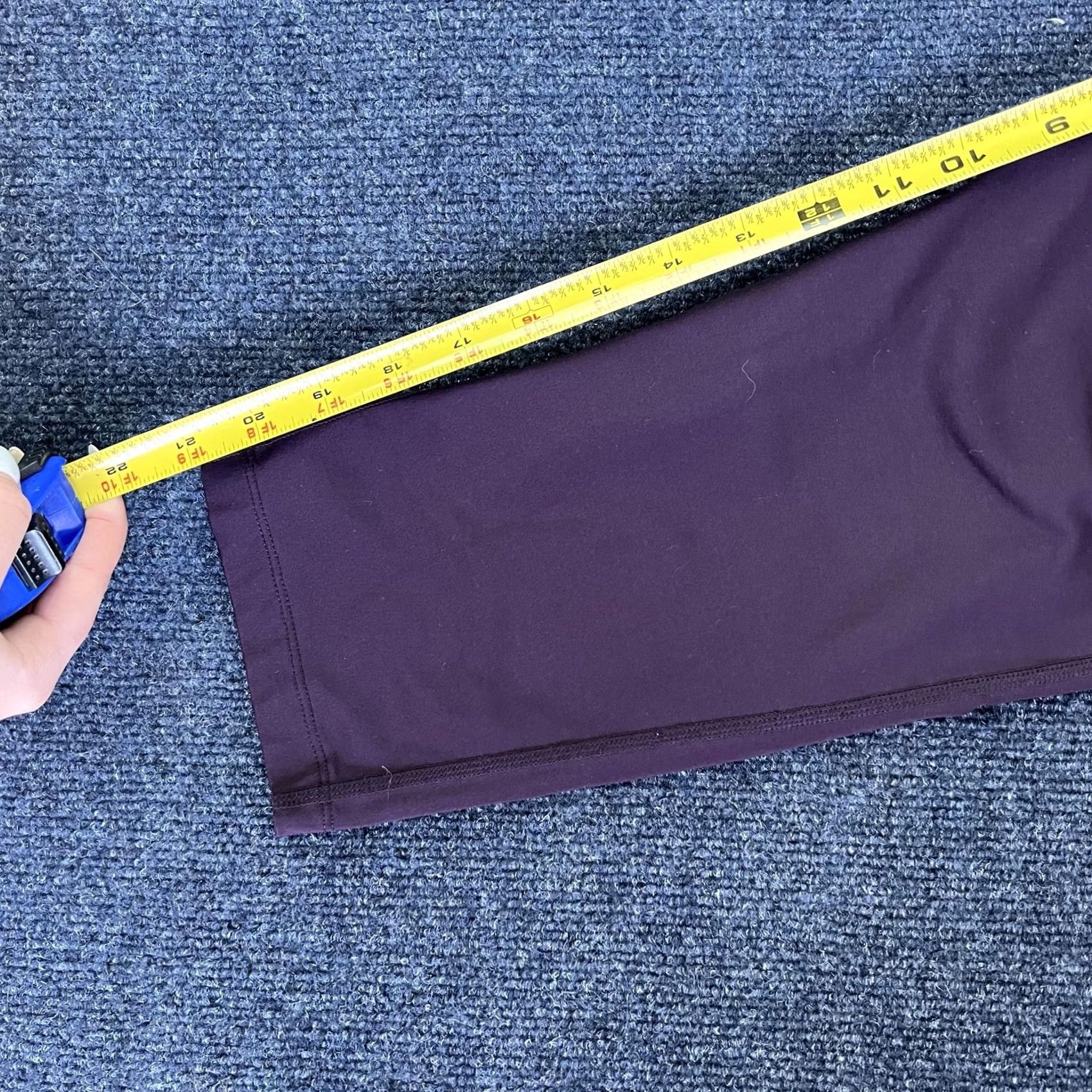 Nike Nike Leggings Womens Medium Purple Dri-FIT Capri Running Yoga Stretch Athletic Size 32" / US 10 / IT 46 - 6 Thumbnail