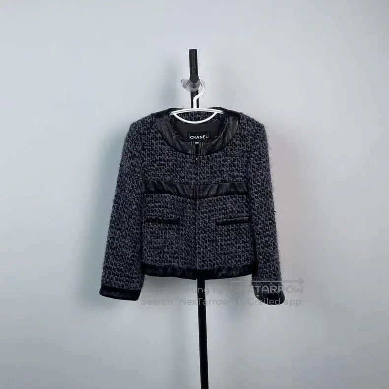 Chanel Chanel Greek series tweed zipper jacket Size XXS / US 00 / IT 34 - 1 Thumbnail