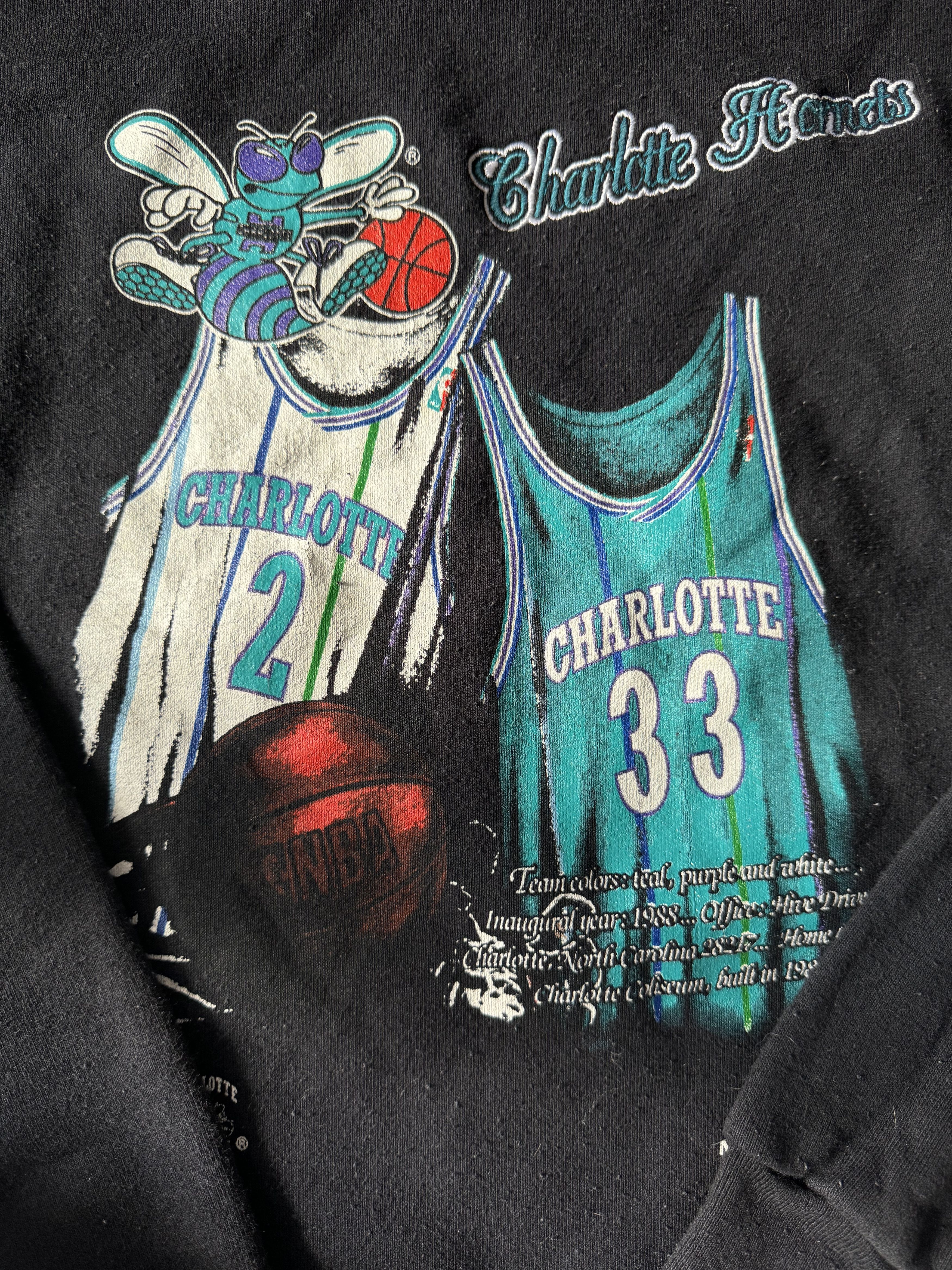 Nutmeg Vintage Charlote Hornets Size US XL / EU 56 / 4 - 2 Thumbnail