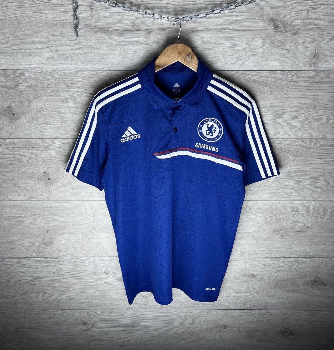 Adidas MENS POLO SOCCER JERSEY F.C CHELSEA SIZE L SAMSUNG Football Size US L / EU 52-54 / 3 - 1 Thumbnail