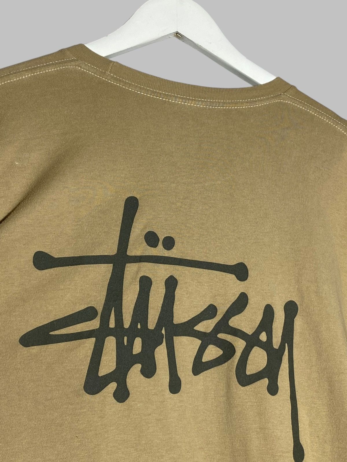 Stussy 🔥 STUSSY BROWN BACK BIG LOGO STREETWEAR LONGSLEEVE T-SHIRT Size US L / EU 52-54 / 3 - 4 Thumbnail