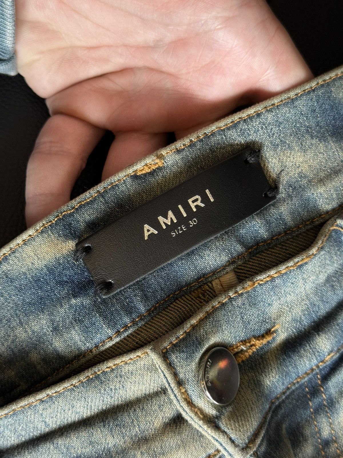 Amiri Amiri Blue Jeans Blue Bandanna Patch Size 30 Flawless 🧼 Size US 30 / EU 46 - 9 Thumbnail