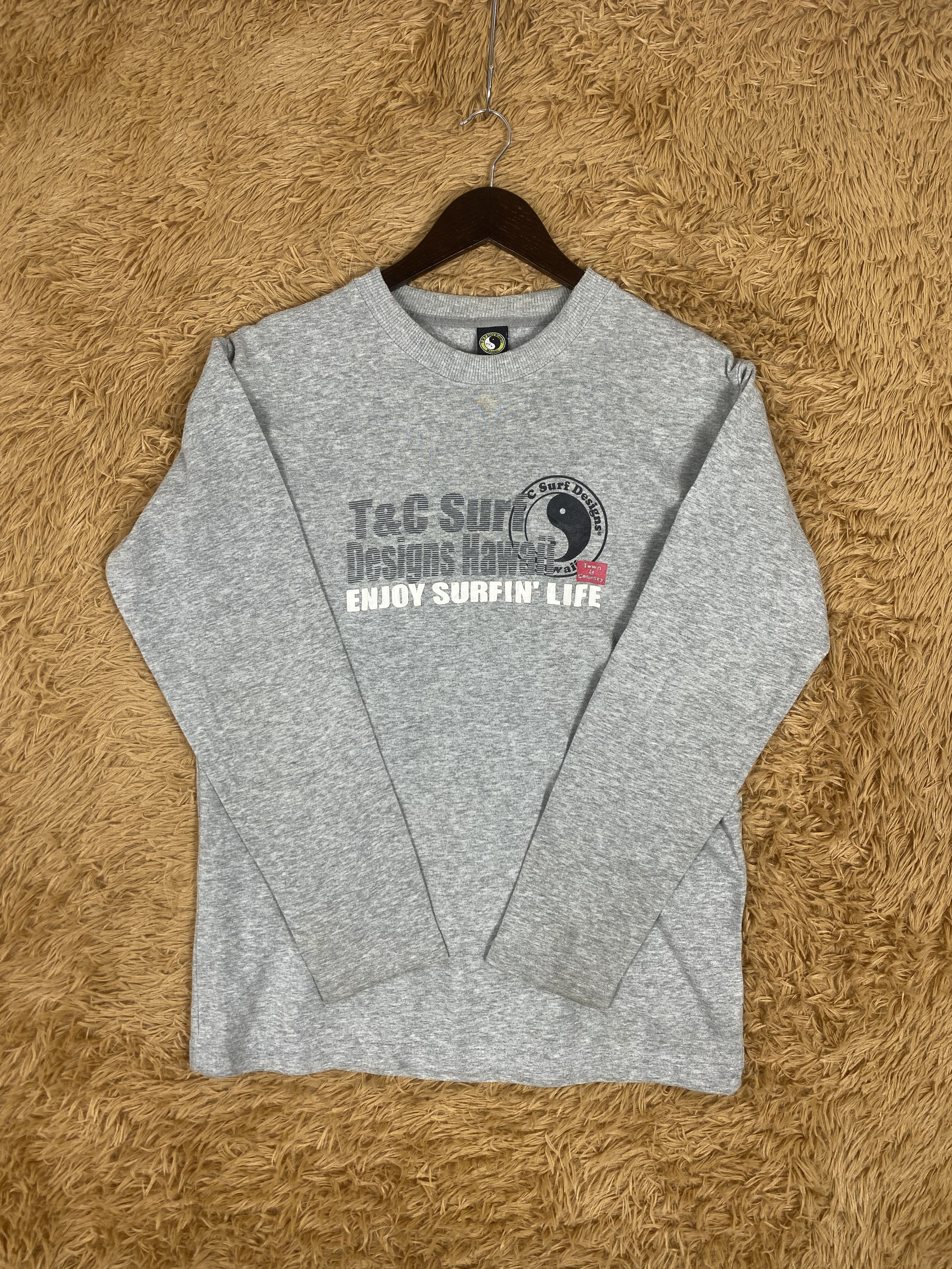 Japanese Brand Vintage T&C Surf Design Hawaii Sweatshirts PS0016 Size US S / EU 44-46 / 1 - 3 Thumbnail