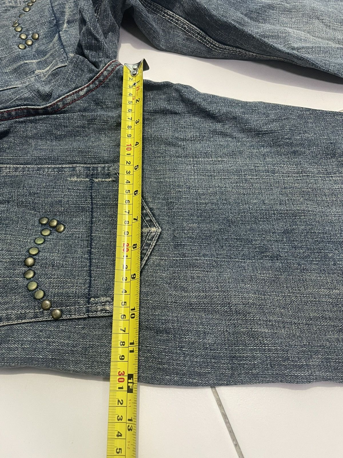 Punk and Yo × Vintage Nouveau Brillant Home Designer Jeans Size US 30 / EU 46 - 15 Thumbnail