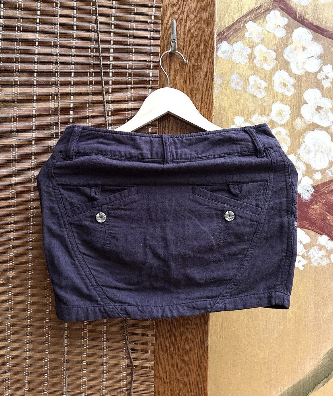 Diesel Vintage Y2K Diesel Purple Denim Mini Skirt Size Small Size 26" / US 2 / IT 38 - 2 Thumbnail