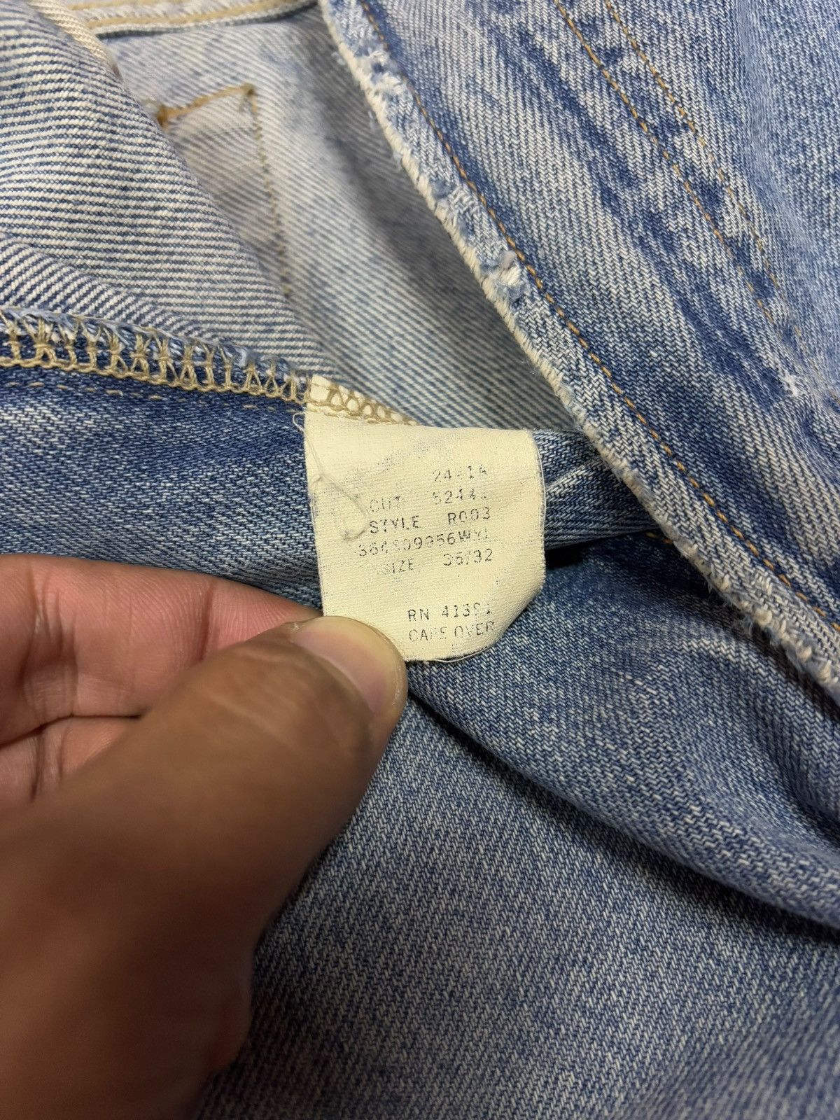 RRL Ralph Lauren × Ralph Lauren × Vintage 90s Vintage RRL Ralph Lauren Blue Washed Jeans Size US 33 - 10 Thumbnail
