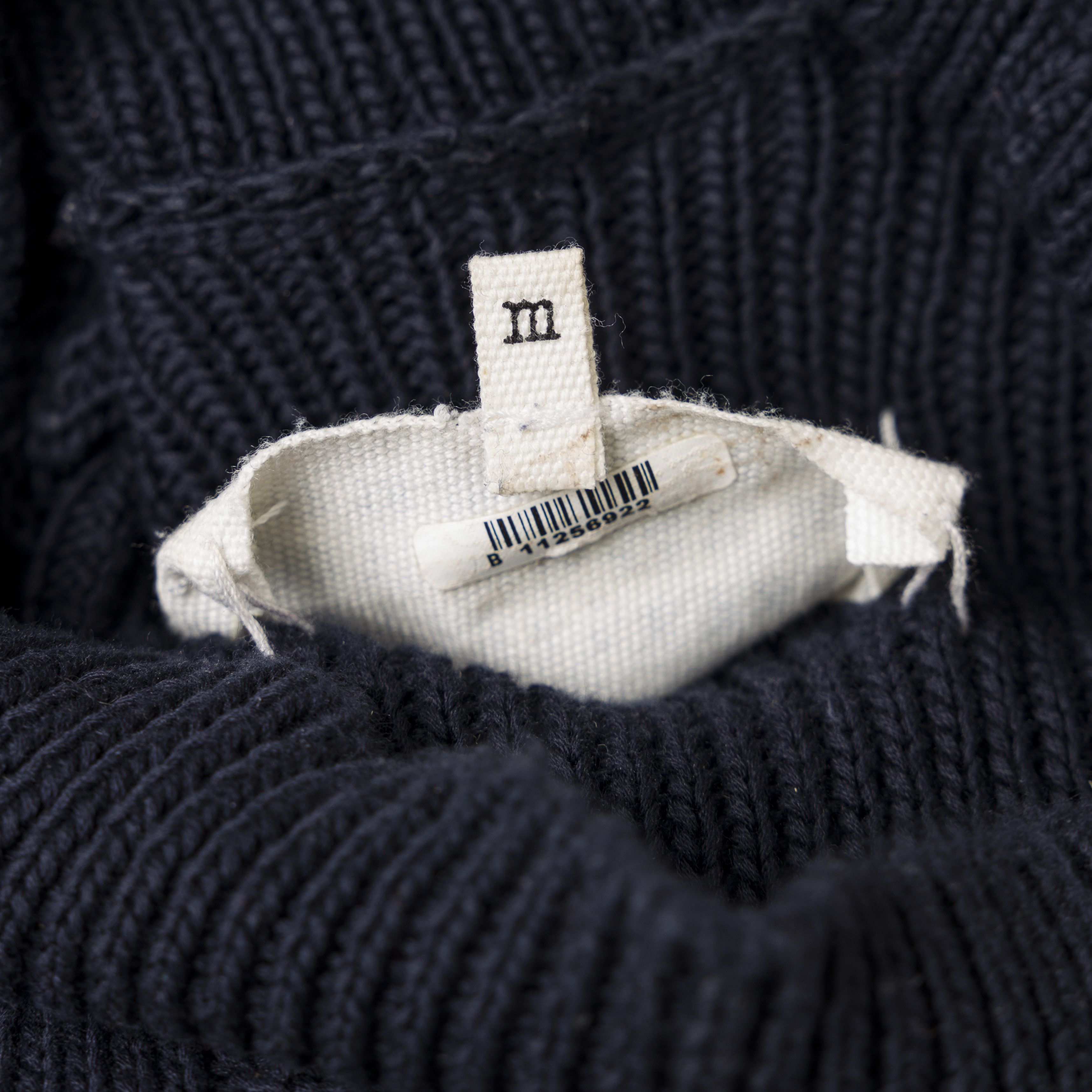 Maison Margiela MAISON MARGIELA Mock Neck Cotton Sweater Navy Size US L / EU 52-54 / 3 - 5 Thumbnail