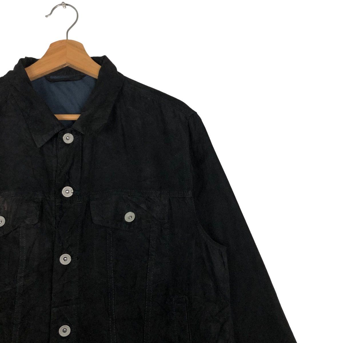 Issey Miyake 🔥90’s Vintage Leather Jacket Chore Work GU Japan Made Size US L / EU 52-54 / 3 - 6 Thumbnail