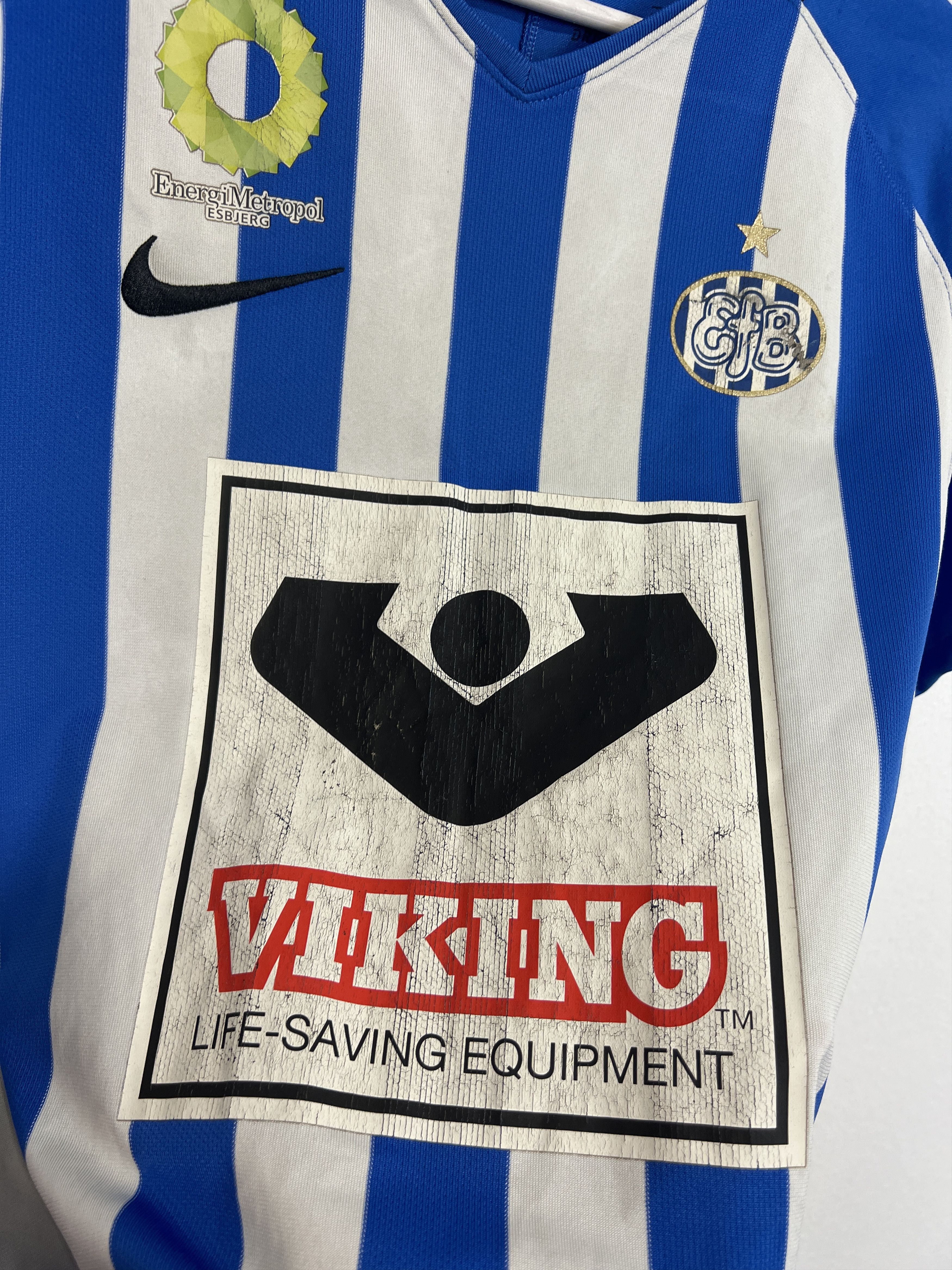 Nike Esbjerg Home football shirt Player Issue Jersey Moesgaard Size US M / EU 48-50 / 2 - 4 Thumbnail