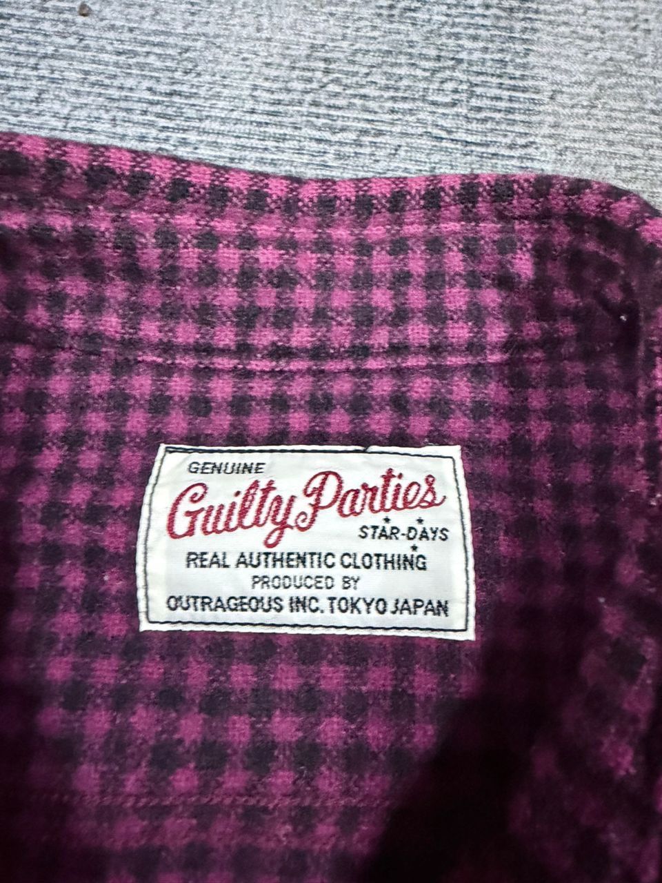 Wacko Maria Wacko Maria Guilty Parties painted Houndstooth flannel Red Size US M / EU 48-50 / 2 - 17 Thumbnail