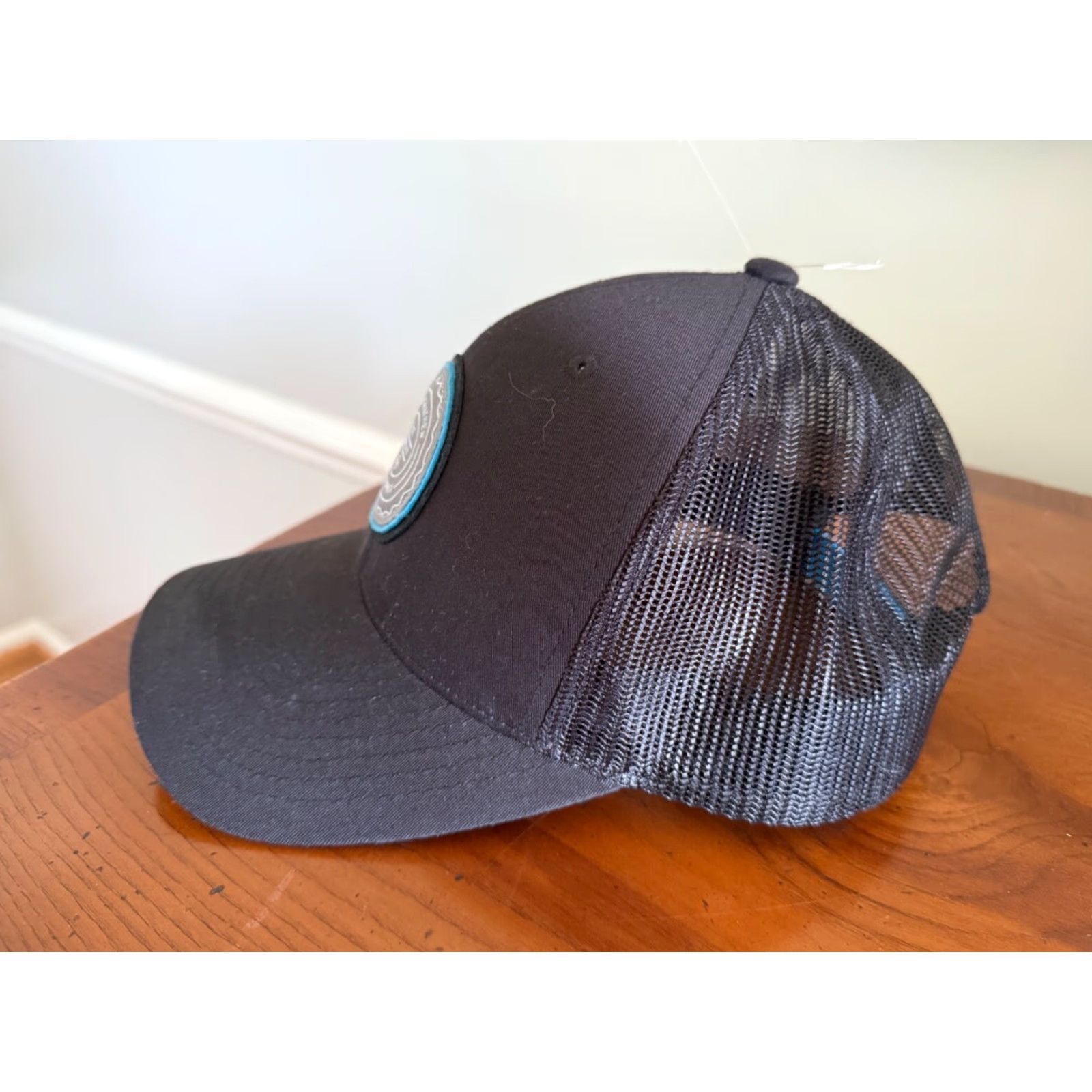 TravisMathew Travis Mathew Golf The Patch Adjustable Snap Back Cap Hat Black Men's One Size Adjustable Baseball Cap Size ONE SIZE - 2 Thumbnail